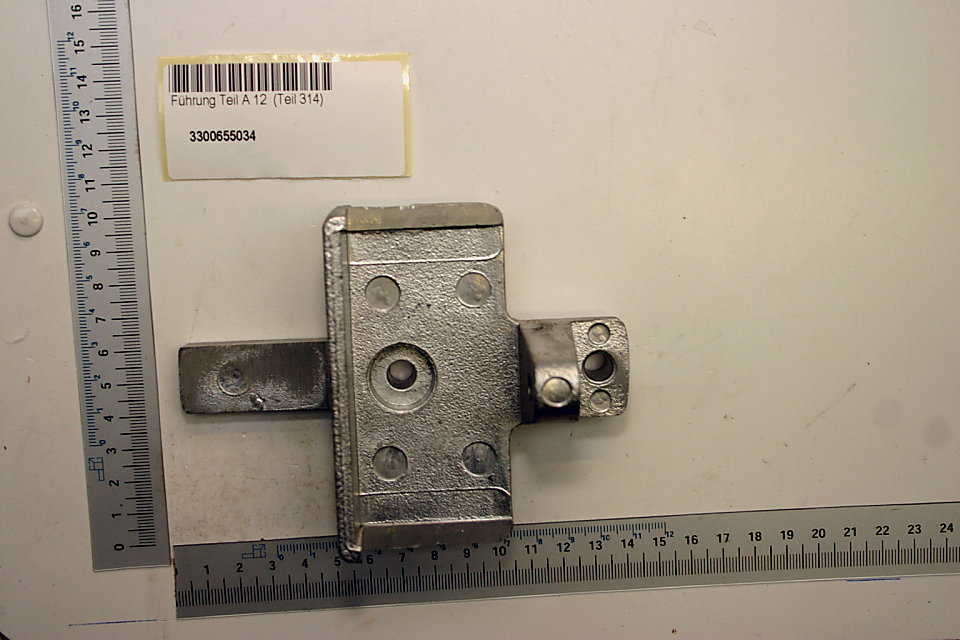 Scheppach-Führungsteil mit Bohrungen für präzise Montage, Teil 314