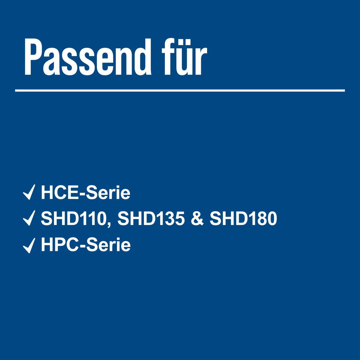 Scheppach-HCE- und HPC-Serien mit SHD110, SHD135 und SHD180 als passende Produkte