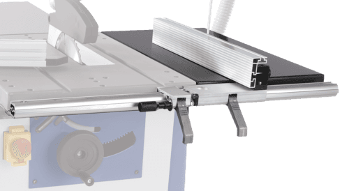 Scheppach-Tischverbreiterung mit integriertem Führungssystem für Materialausrichtung