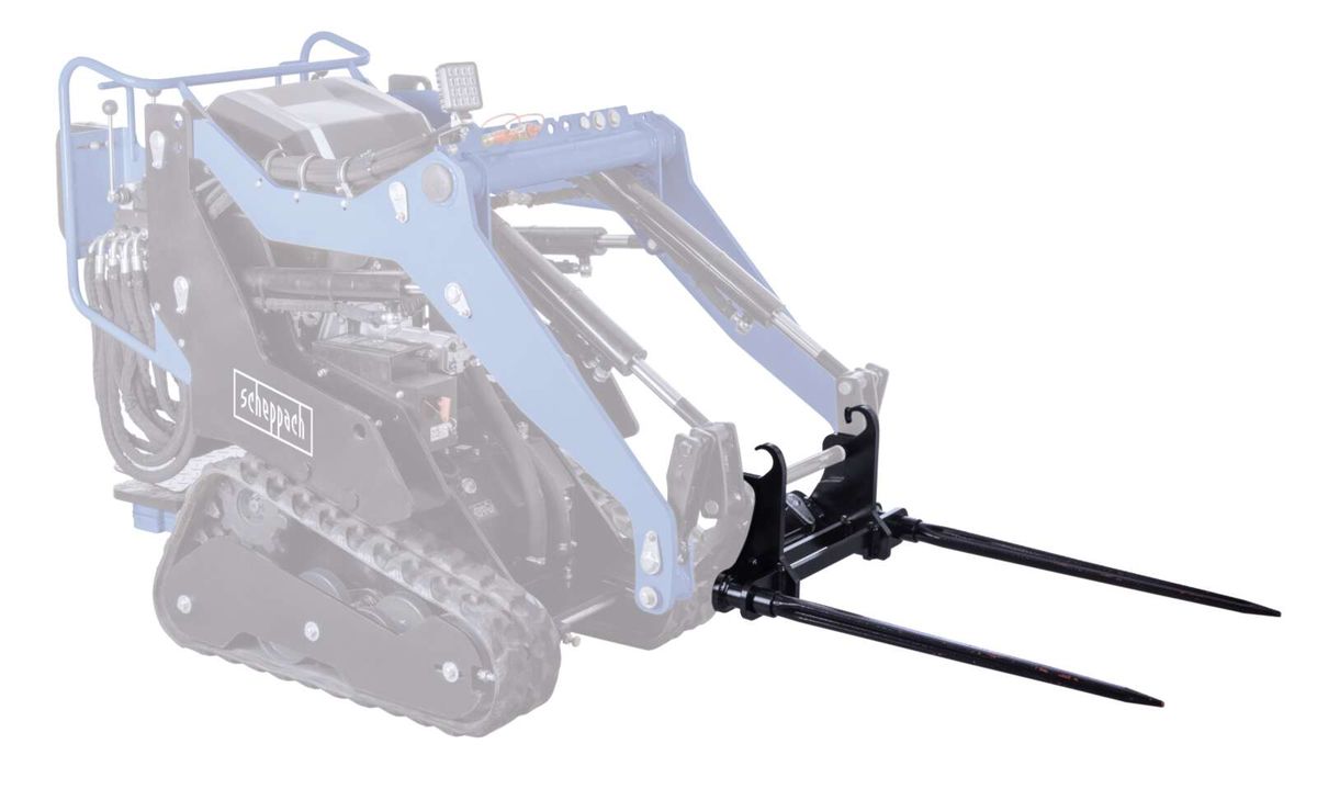 Scheppach-Ballenspieß (Bale Spear) mit Arbeitsgerät