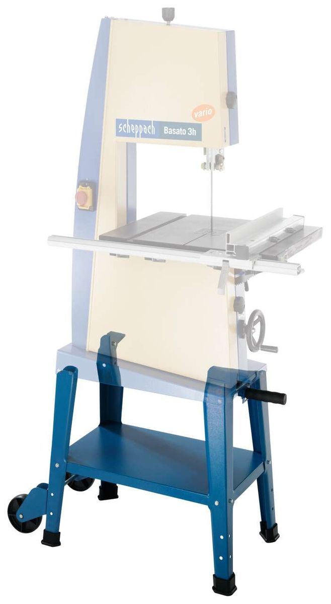 Scheppach Basato 3h mit XXUntergestell für basato 3 - Ersatz 1901503701. Die Maschine ist von vorne zu sehen.
