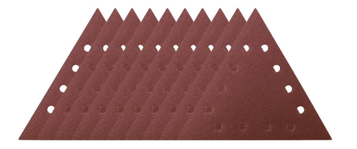 Dreieckiges Schleifpapier mit perforierten Mustern für präzise Bearbeitung, Satz aus 10 Stück