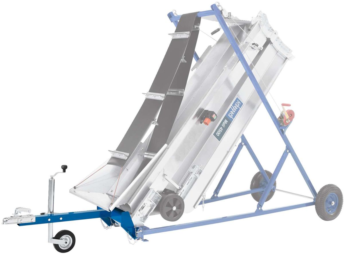 Zugdeichsel mit Stützrad und Kugelkopf-Kupplung für Scheppach-Produkt