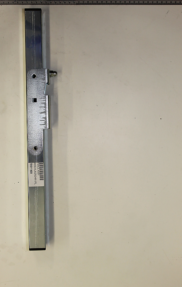 Anschlagrohr kpl. von Scheppach, gezeigt von der Seite.