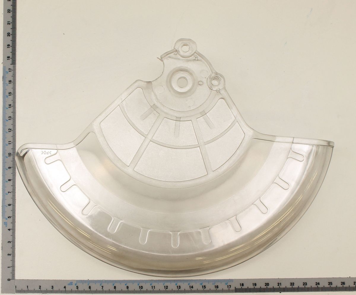Scheppach-Skala mit integriertem Schutz für Sägeblatt, Teil der Serie Sägeblattschutz