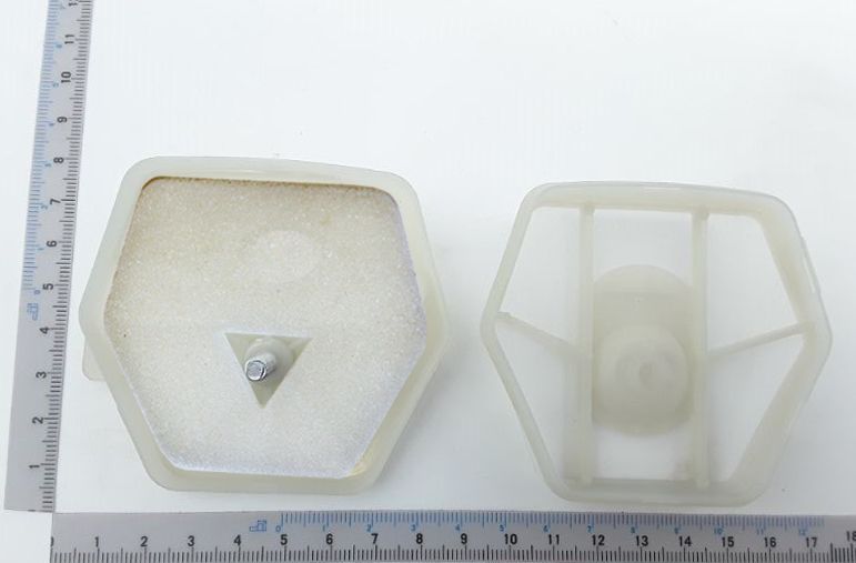 Luftfilter kpl. von Scheppach, Ansicht von oben.