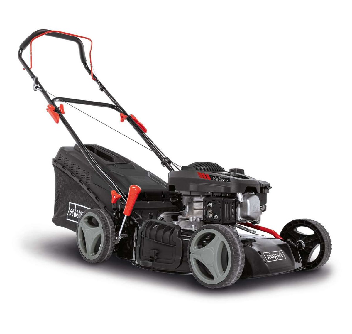 Benzin Rasenmäher LM141-46P Scheppach black - 3.5PS | 46 cm