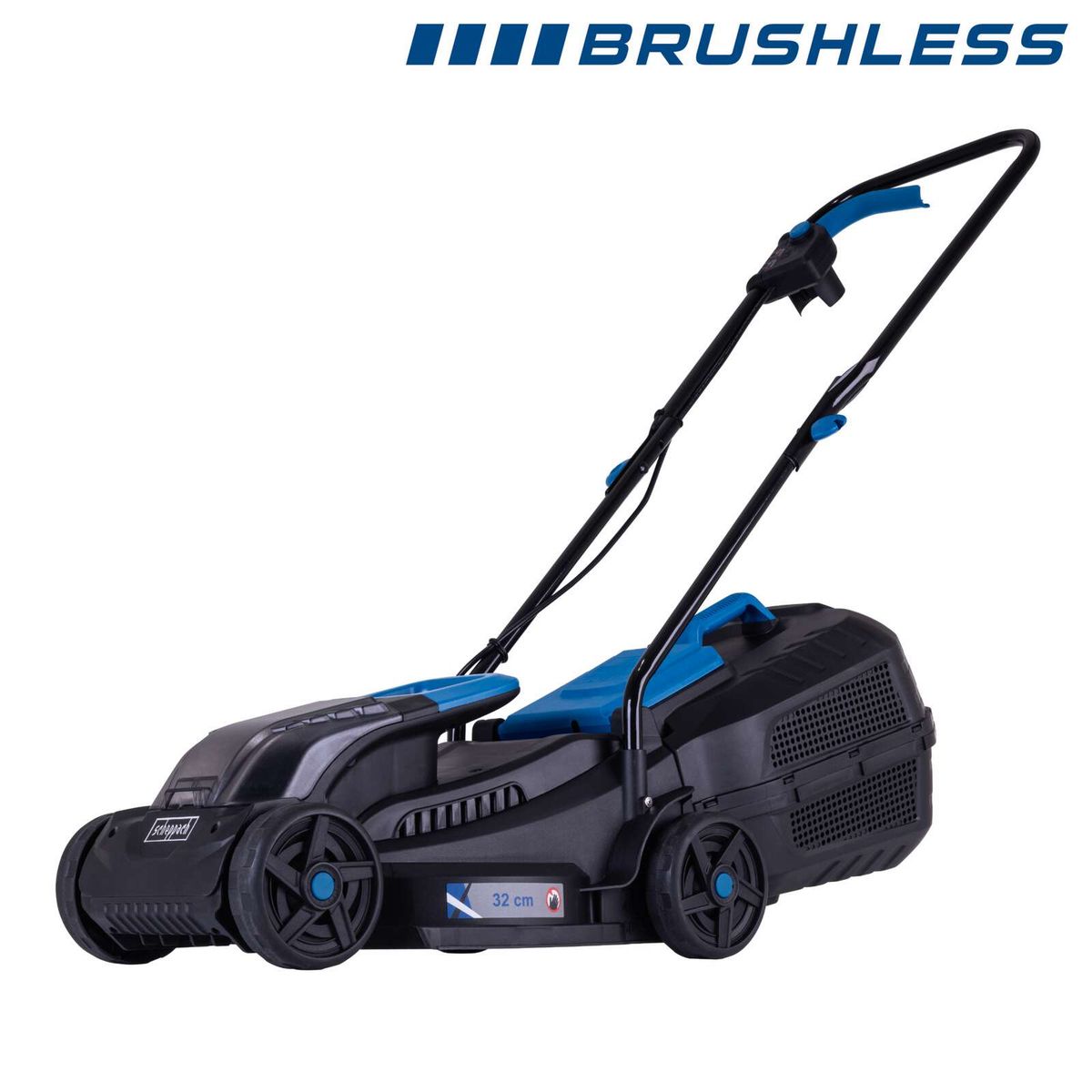Scheppach Akku-Rasenmäher mit 32 cm Schneidebreite, inkl. Akku und Wasserabscheider