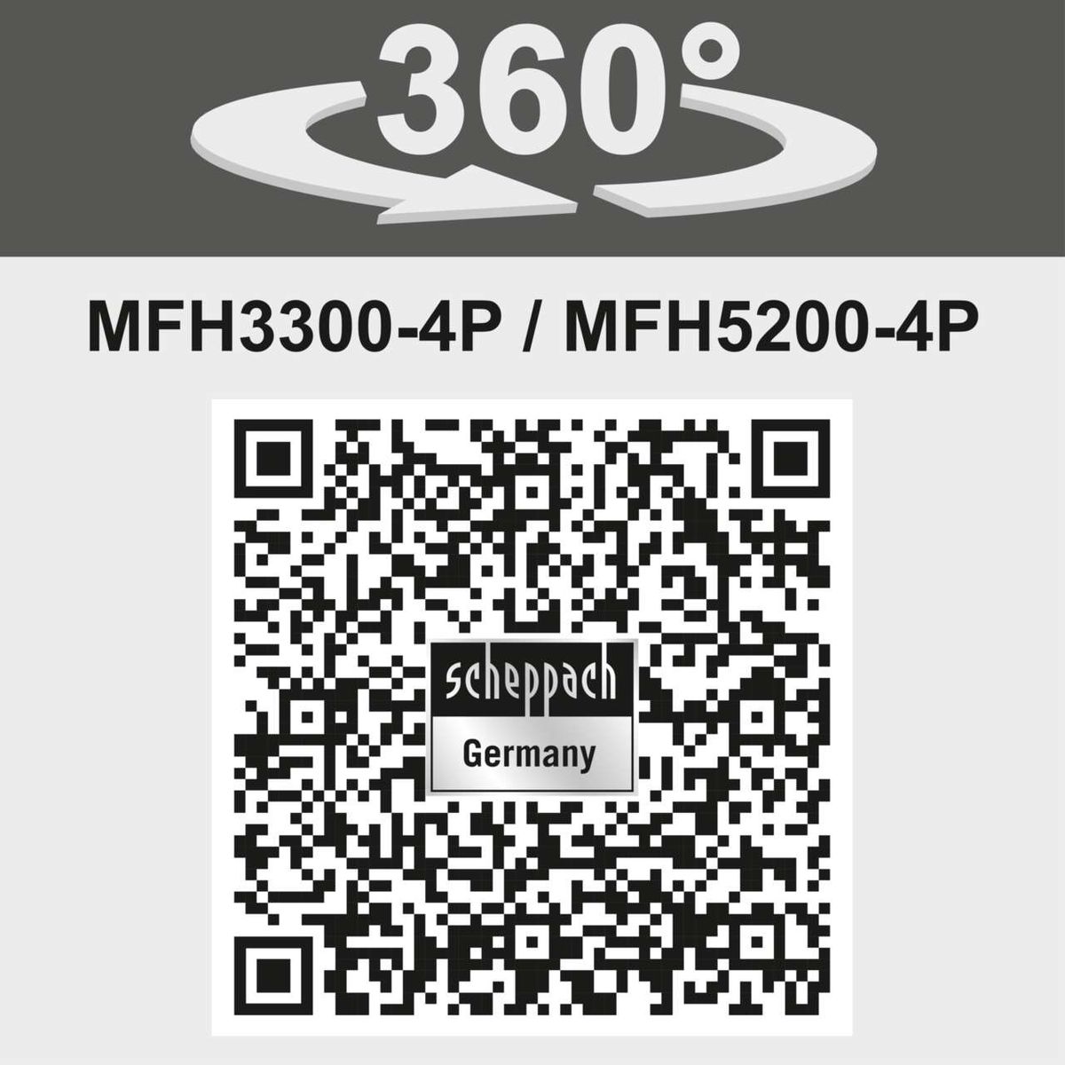 Das 4in1 Benzin Multigartengerät MFH3300-4P von Scheppach bietet einen 360°-Schwenkbereich für flexible Nutzung. Es kombiniert Freischneider, Rasentrimmer und Hochentaster in einem Gerät.