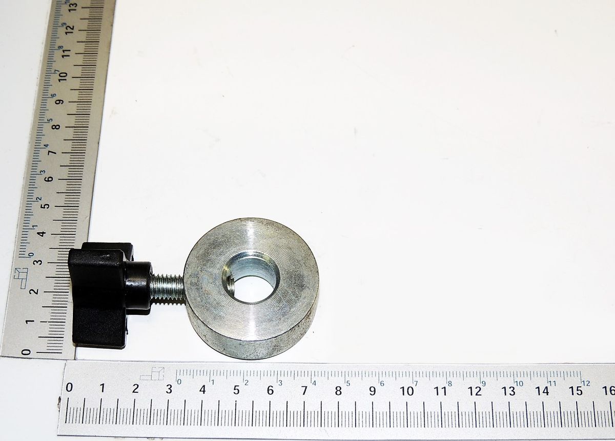 Scheppach-Rücklaufstopp mit integriertem Halter und Gewindeelement für präzise Montage