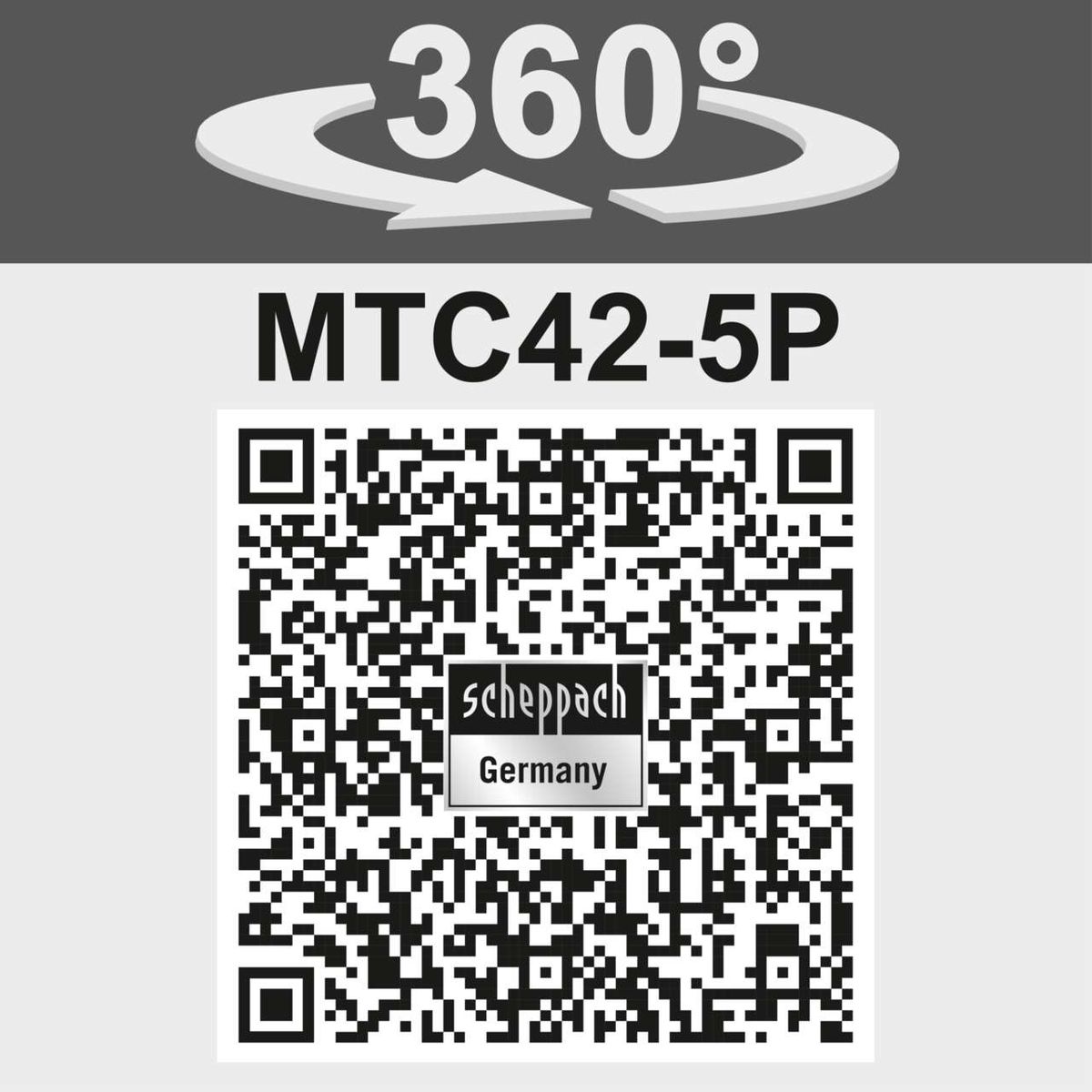 360°-Drehfunktion für MTC42-5P Multifunktionsgerät von Scheppach