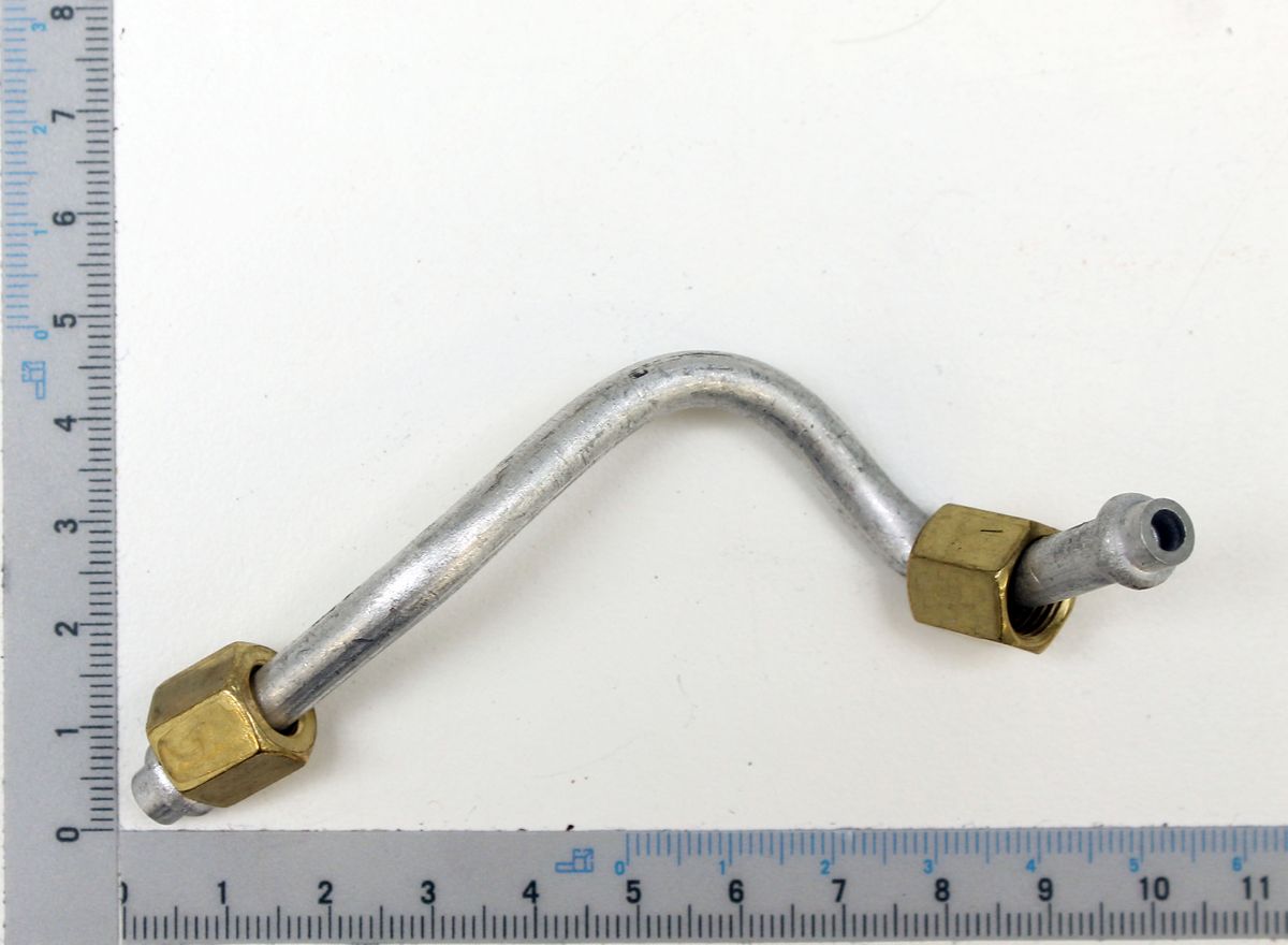 Aluminium-Luftleitung mit gebogenem Rohrstück und Anschlussstücken