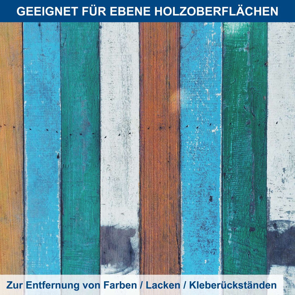 Holzoberflächen mit abgestuften Farben und Lackresten, ideal für Scheppach-Lackfräse zur Oberflächenbearbeitung