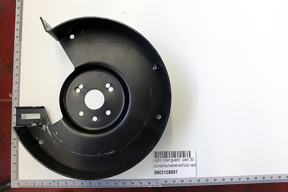 Rechter Innenschutz für Schleifscheibe (Teil 30) – Scheppach