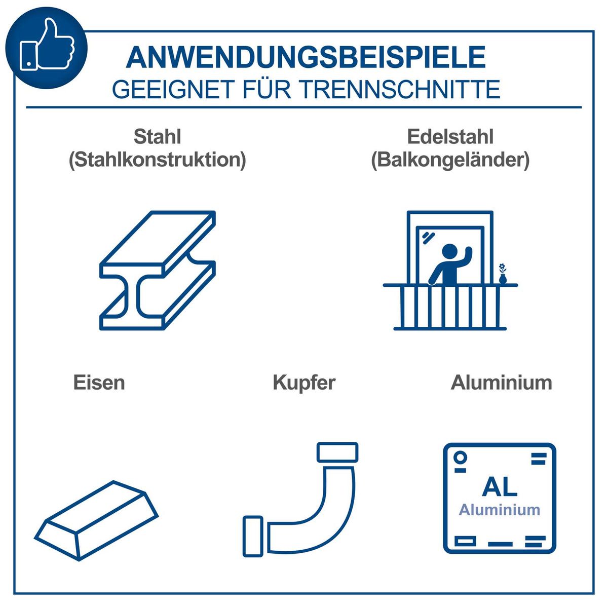 Das 3in1 Kombi-Schweißgerät WSE4000-CUT Scheppach eignet sich für Trennschnitte an Stahl, Edelstahl, Eisen, Kupfer und Aluminium. Geeignet für Stahlkonstruktionen, Balkongeländer, Rohre und Bleche.