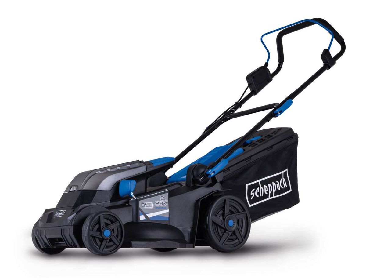 Scheppach Akku-Rasenmäher BC-MP380-X, Akku-Ladegerät nicht enthalten, mit Transportschlaufe