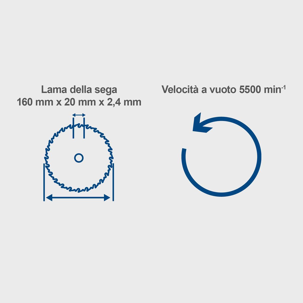 Scheppach-Tauchschleifblatt mit 160 mm Durchmesser, 20 mm Breite und 2,4 mm Stärke, 55.000 U/min