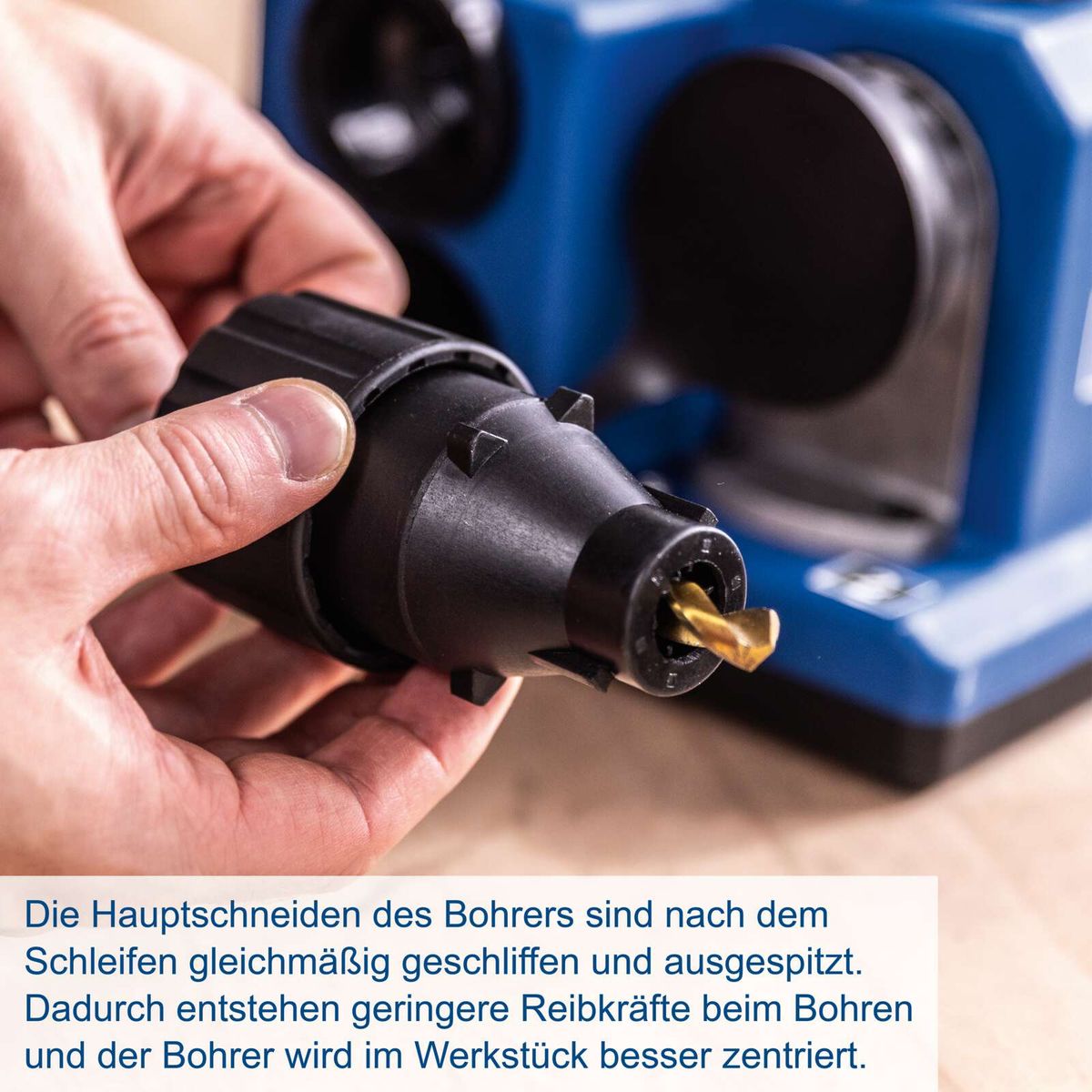 Hauptschneiden eines Bohrers gleichmäßig geschliffen und spitz für effizientes Bohren