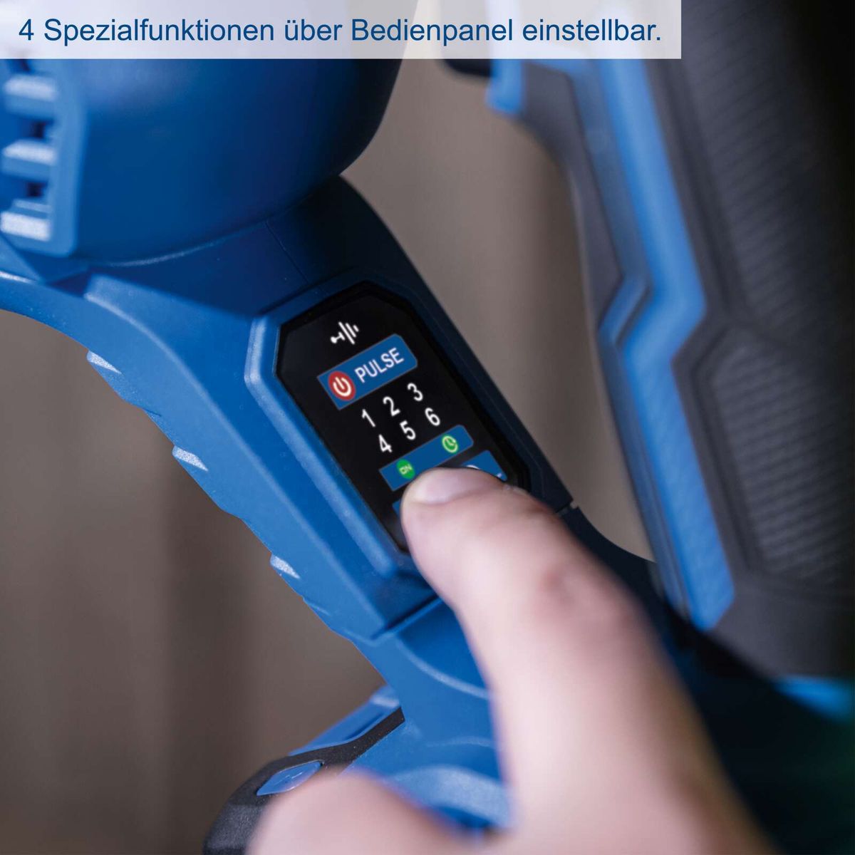 Handwerkzeugbedienpanel mit vier einstellbaren Funktionen für Akku-Bohrhammer
