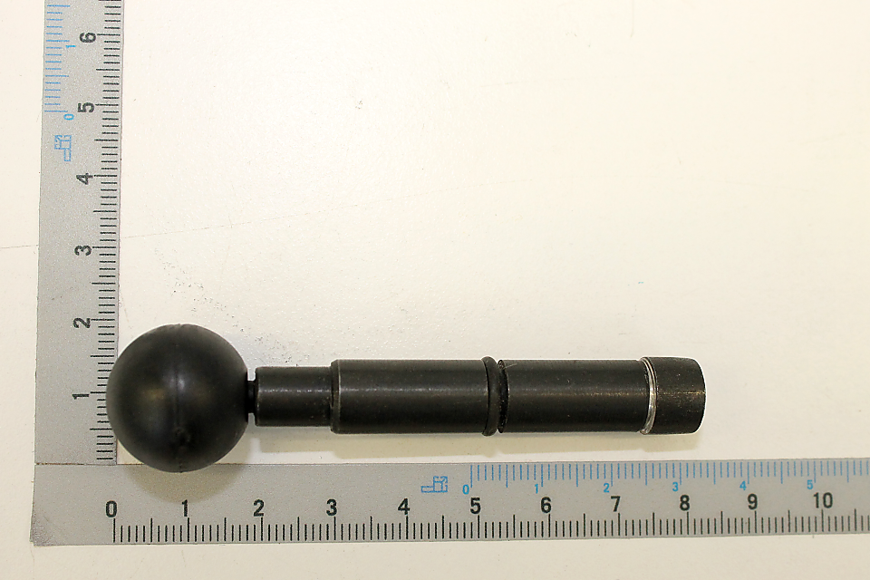 Arretierstift für Winkeleinstellung, gezeigt von der Seite auf weißem Hintergrund.