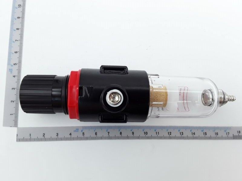 Scheppach-Reglerventil mit Filterelement und Messskala