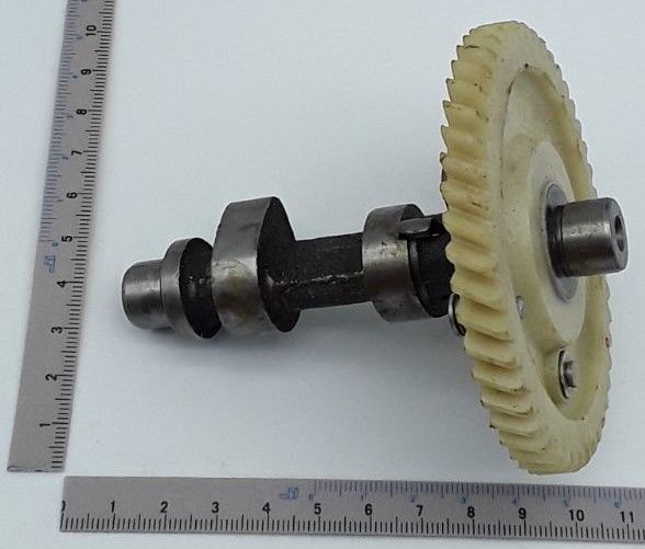 Scheppach-Nockenwellenabschnitt mit Zahnrad für mechanische Antriebe