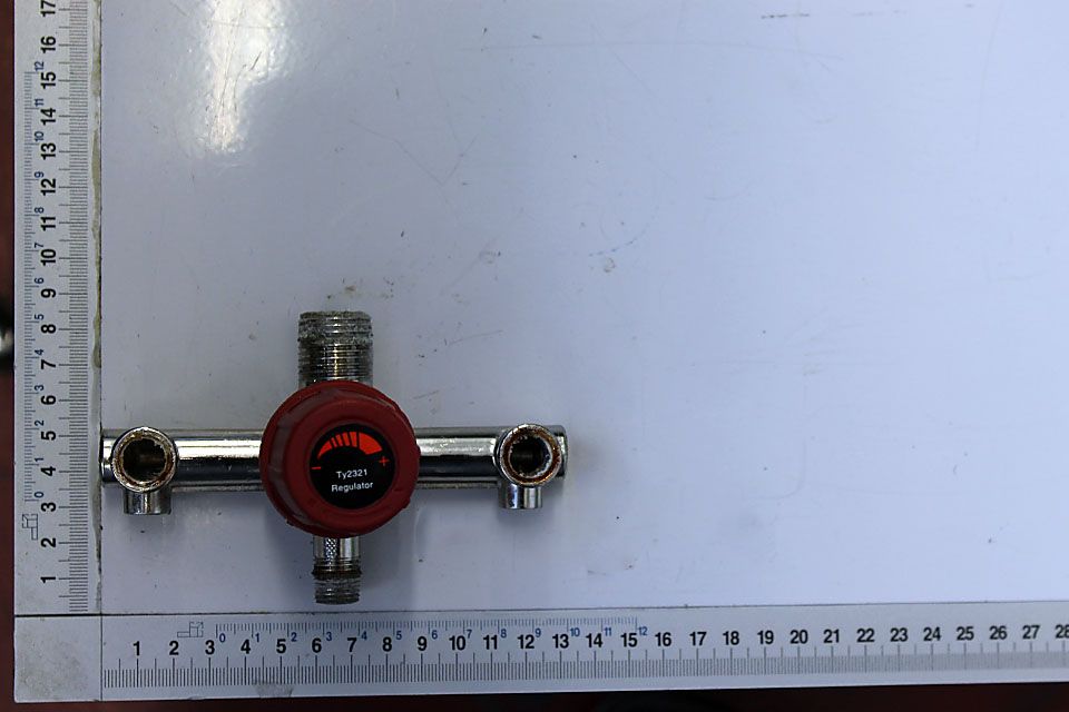 Scheppach-Regelventil mit integriertem Messinstrument, Typ 2321