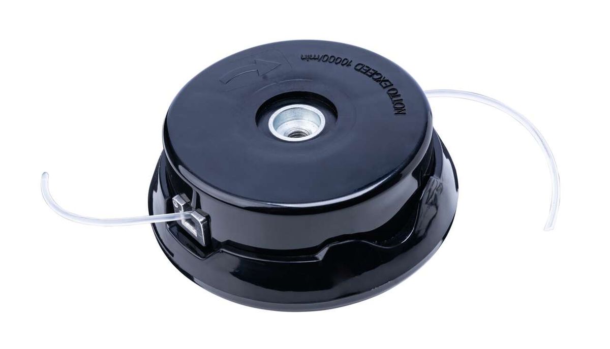 Fadenspule M8 Fadenstärke Ø 2x4000mm von Scheppach. Die Spule ist von oben gezeigt.