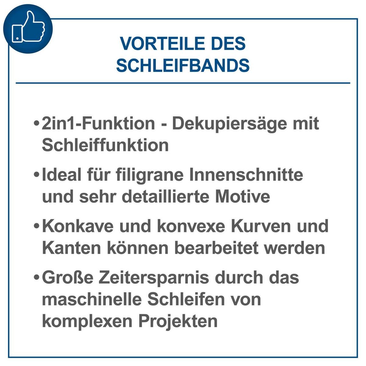 Advantages der Schleifbänder für Dekupiersägen mit Schleiffunktion – präzise Schnitte, detaillierte Motive und Zeitersparnis