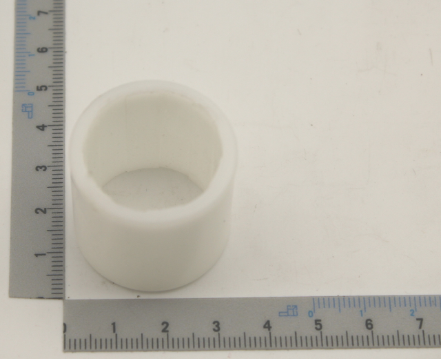 Weißer Gleitbuchsen-Referenzteil für Scheppach-Produkte, Maßstab für Vergleiche