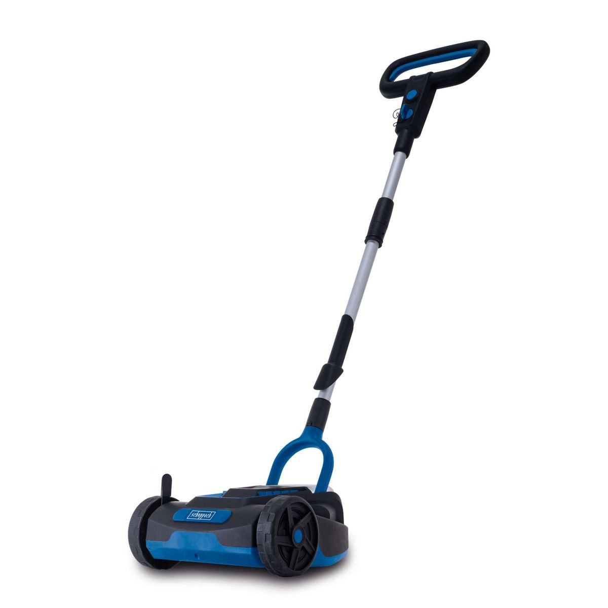 Der Akku-Rasenmäher BC-MP220-X von Scheppach hat eine Schnittbreite von 21,5 cm, eine Schnitthöhe von 30-50 mm und eignet sich für Rasenflächen bis 120 m². Er verfügt über eine Mulchfunktion.