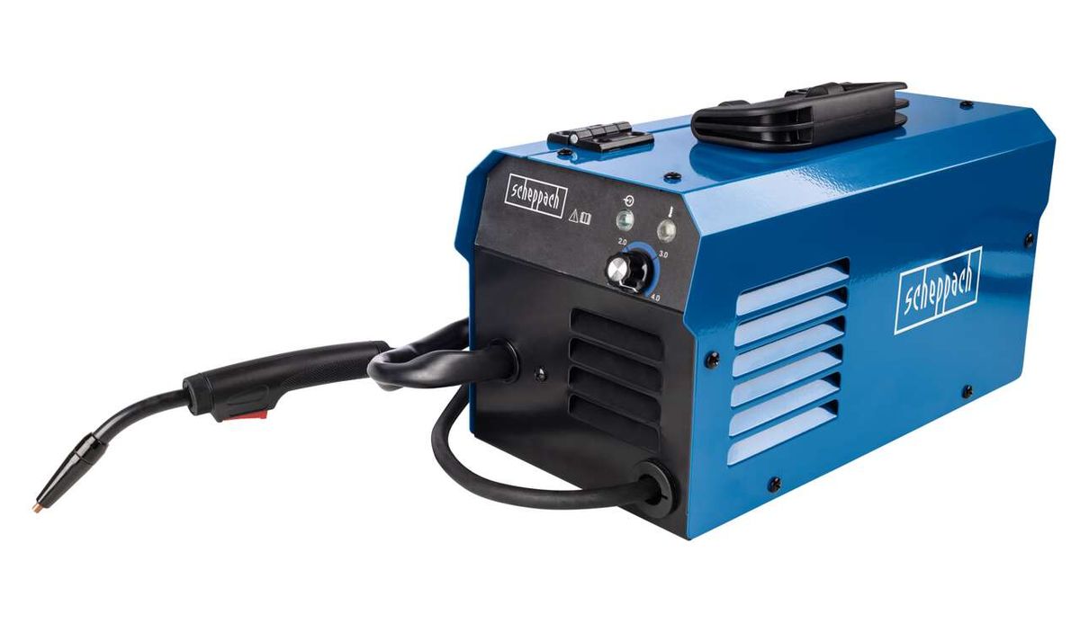 Scheppach Schweißgerät WSE3500 mit MIG-Schlauch und Spulen