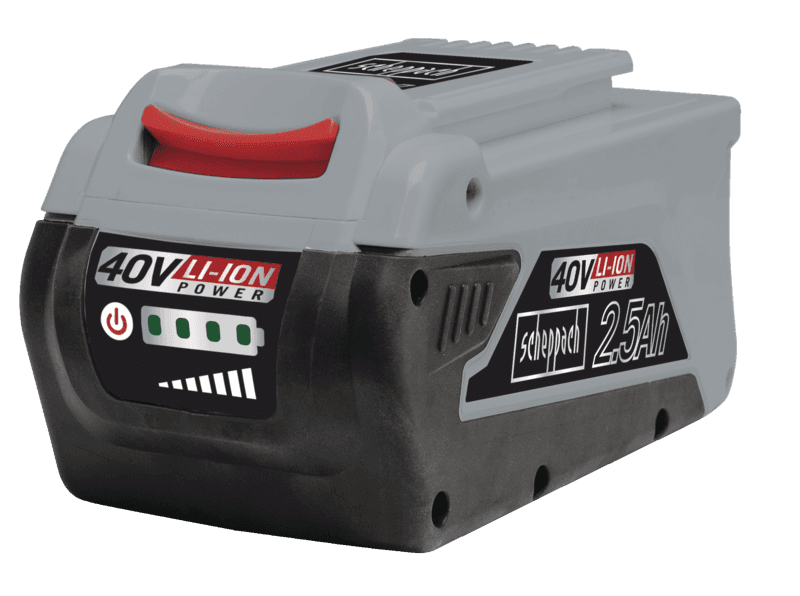 Scheppach Akku BPS2.5-40Li (Li-Ion), 2,5 Ah Batterie für DIY- und Gartenwerkzeuge