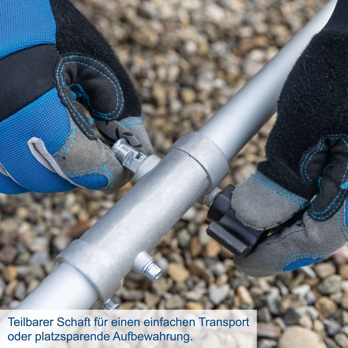 Modularer Schaft für einfachen Transport oder platzsparende Aufbewahrung