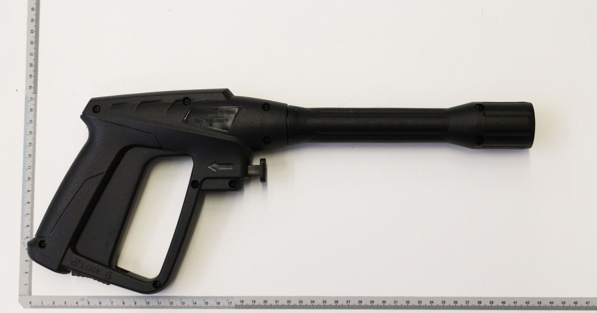 Scheppach-Sprühpistole mit ergonomischem Griff, Detailansicht