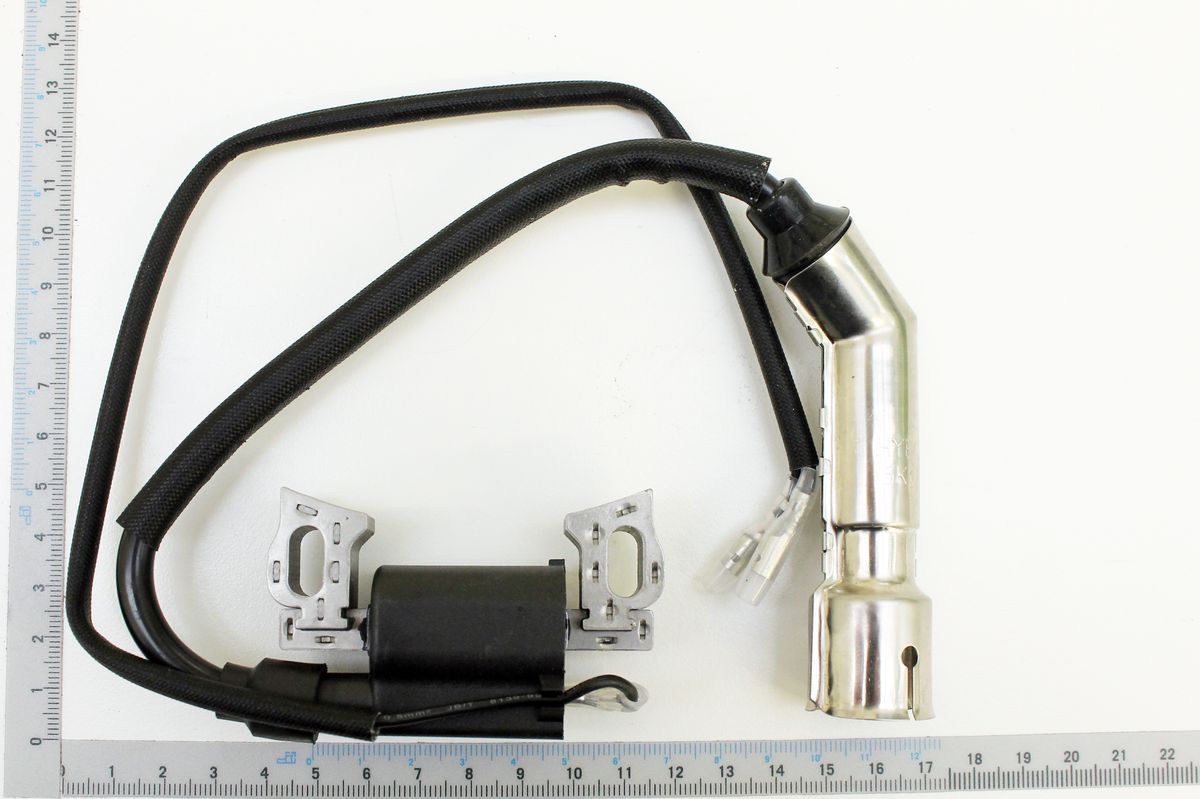 Zündspule-Komponenten: Kabel, Halterung und Steckeranschluss für Scheppach-Zündsysteme