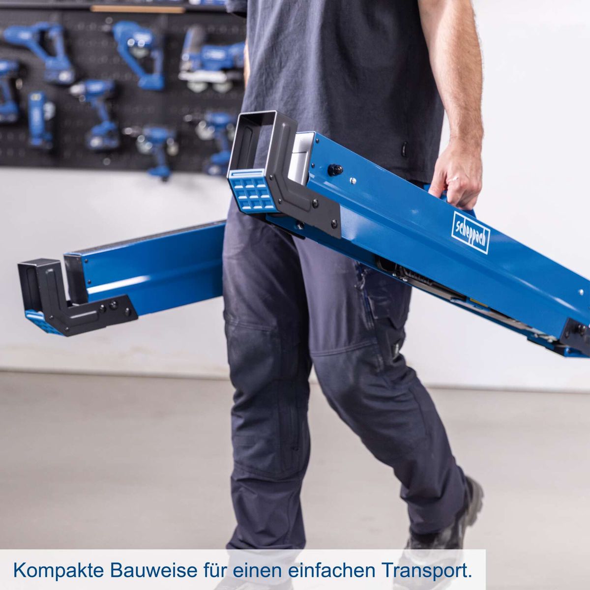 Kompatibles Transportgestell für präzisen Werkstatttransport
