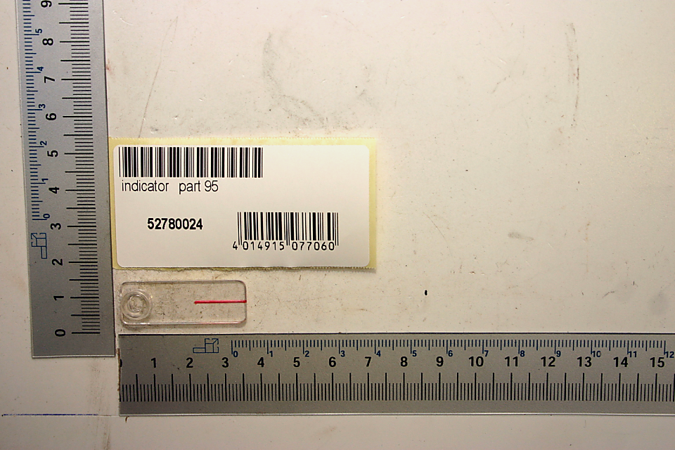 Indikatorteil (Teil 95) für Scheppach-Zeiger mit Barcode