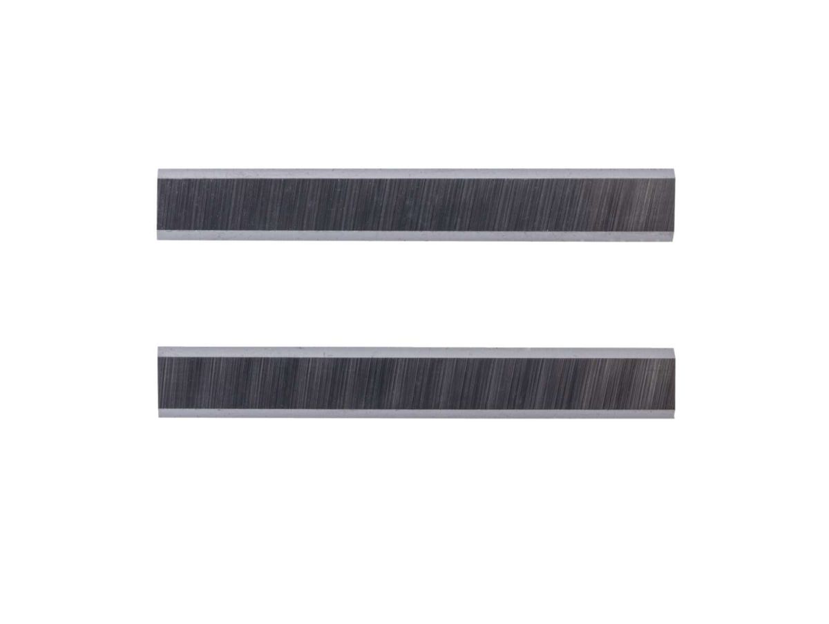 Wendeplatten-Messer, 2 Stück, Abmessungen 40x5,5x1,1 mm, von vorne fotografiert.