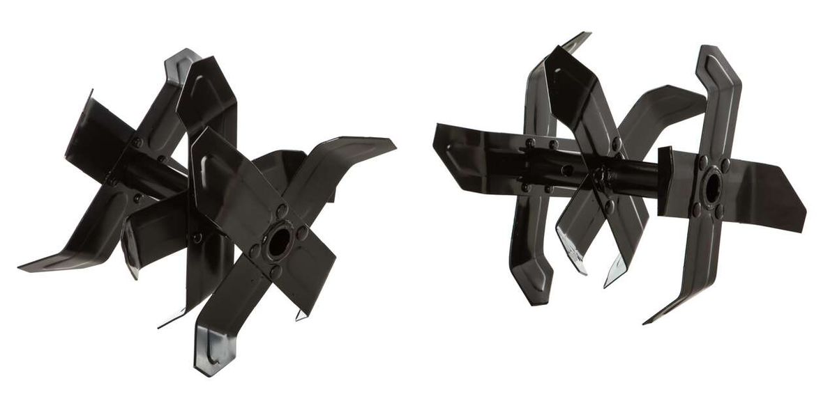 Hackmesser-Set Scheppach (DIY) für MTE460, Ansicht von hinten.