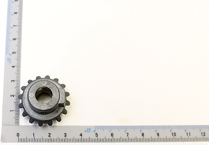 Scheppach-Kegelrad (Teilansicht) mit Zahnprofil