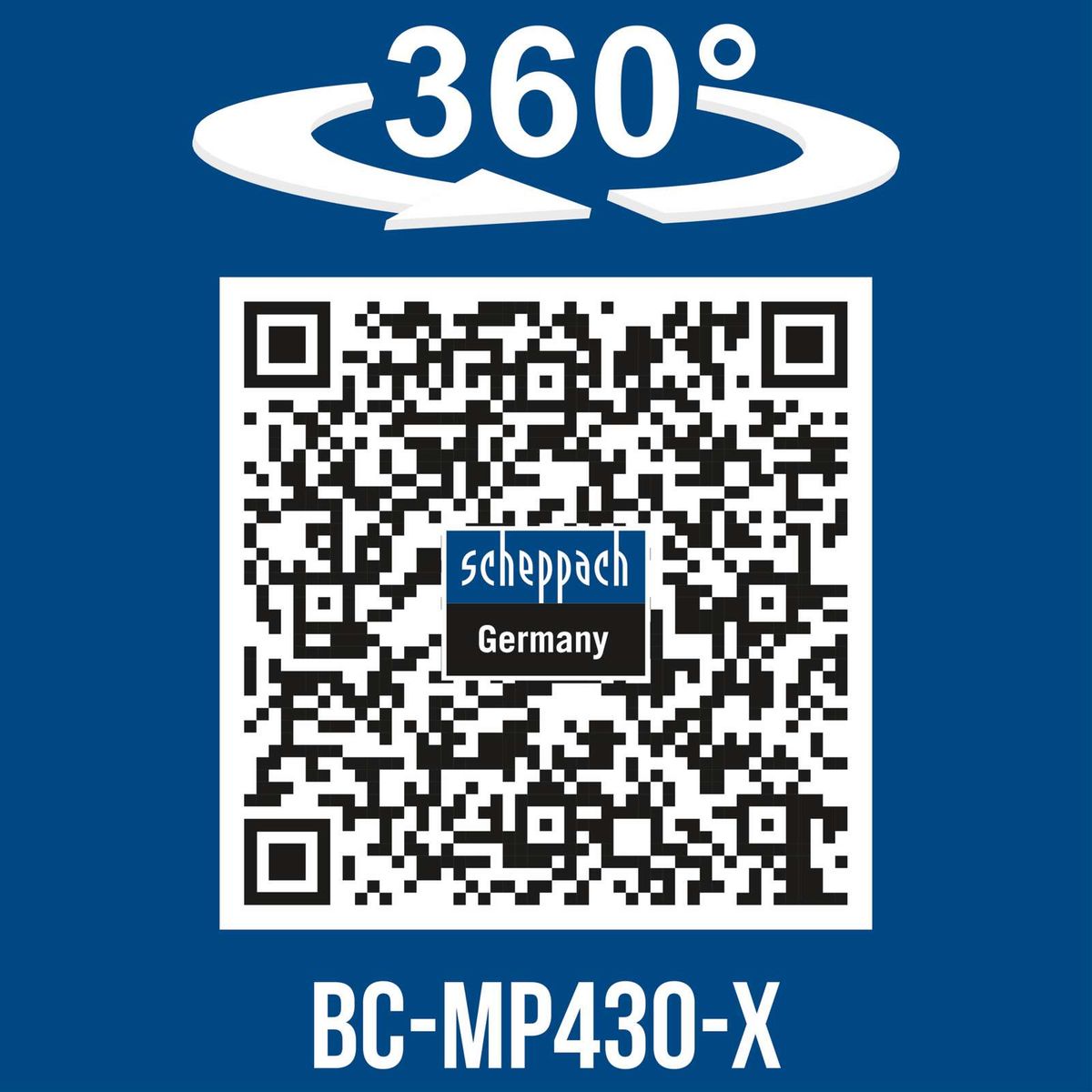 360°-Drehfunktion für besseren Sicht- und Arbeitskomfort beim Scheppach Akku-Rasenmäher BC-MP430-X