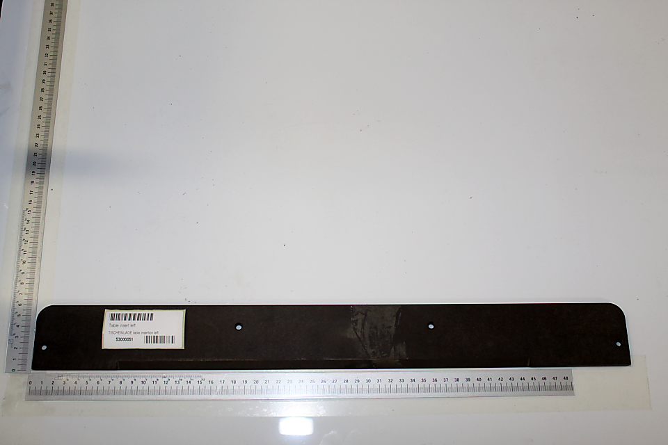 Tischeinlage 8x58x537.8 von Scheppach, gezeigt von der Seite.