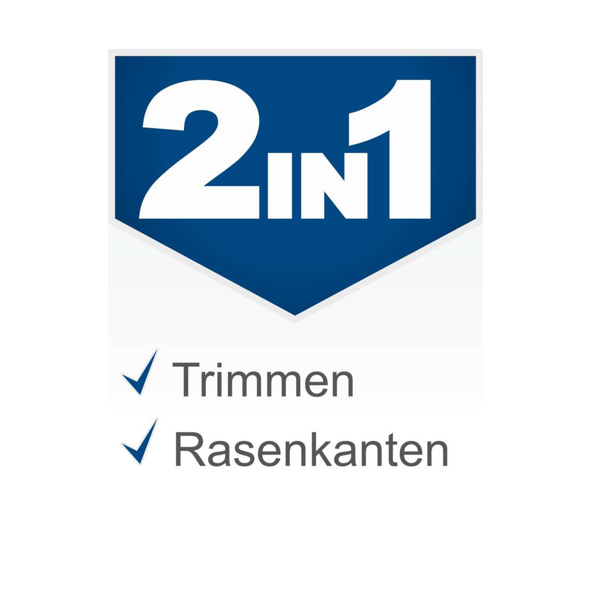 Werkzeug mit '2in1'-Funktion für Rasentrimmen und Rasenkanten, inkl. Höhenverstellbarkeit