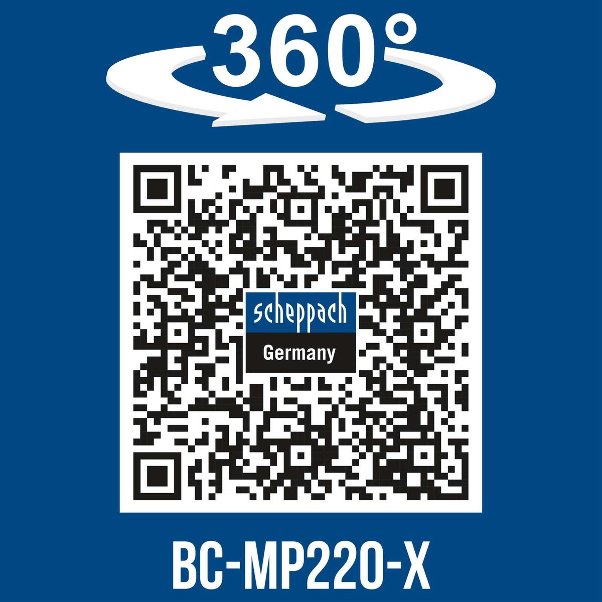 360°-Drehfunktion für einfache Bedienung des Akku-Rasenmähers BC-MP220-X