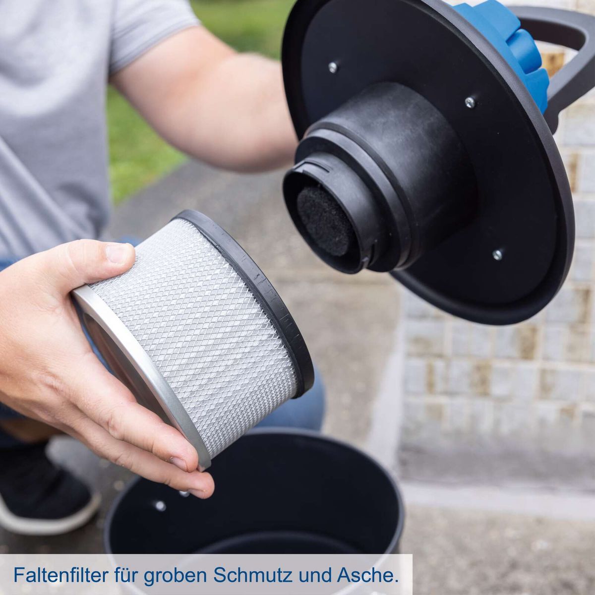 Grobfilter für Schmutz und Asche in Scheppach-Produkt