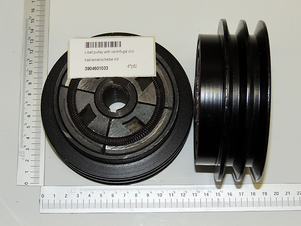 V-belantriebsklemmung mit Zentrifugal-Kupplung, Keilriemen-Scheibe (Bauart 3904601033)