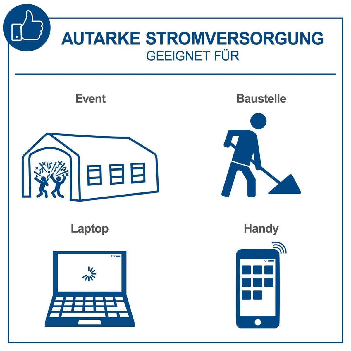 Der Inverter Stromerzeuger SG2600i von Scheppach eignet sich ideal für Events, Baustellen, Laptops und Handys. Er bietet autarke Stromversorgung für verschiedene Anwendungen.