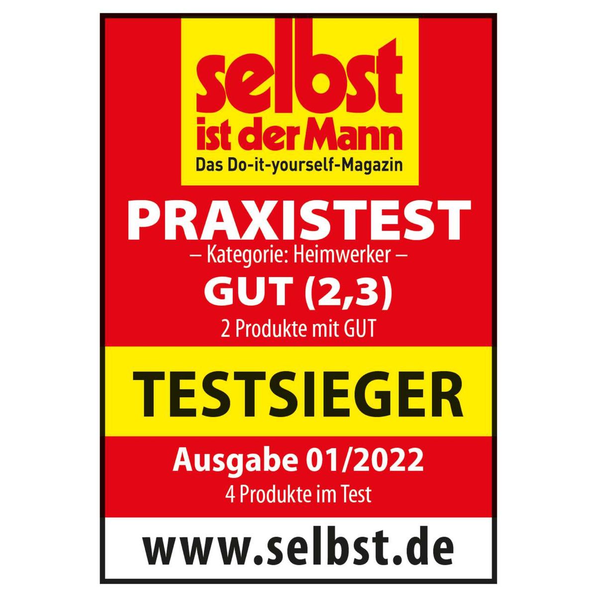 Praxistest: Kappzugsäge HM254SPX von Scheppach. Kategorie: Heimwerker. Bewertung: GUT (2,3). Testsieger in Ausgabe 01/2022 mit 4 Produkten im Test. Weitere Infos unter www.selbst.de.