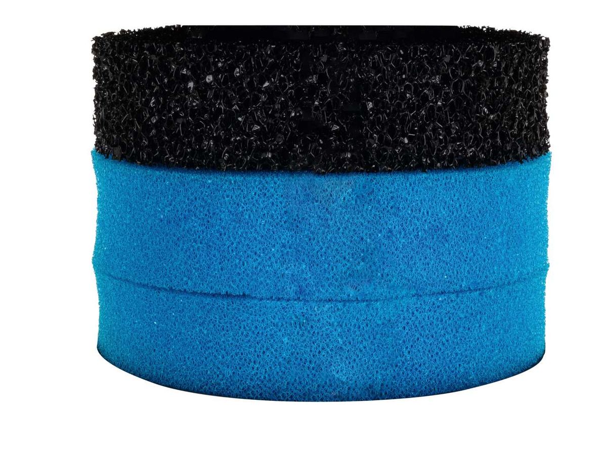 Schaumstofffilter des Scheppach PFS8000 Sets, von oben fotografiert.